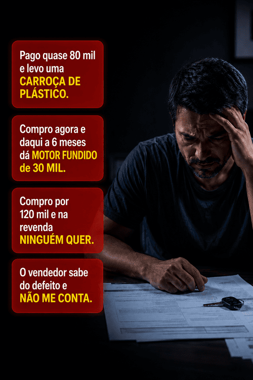 Pensamentos de quem vai comprar um carro